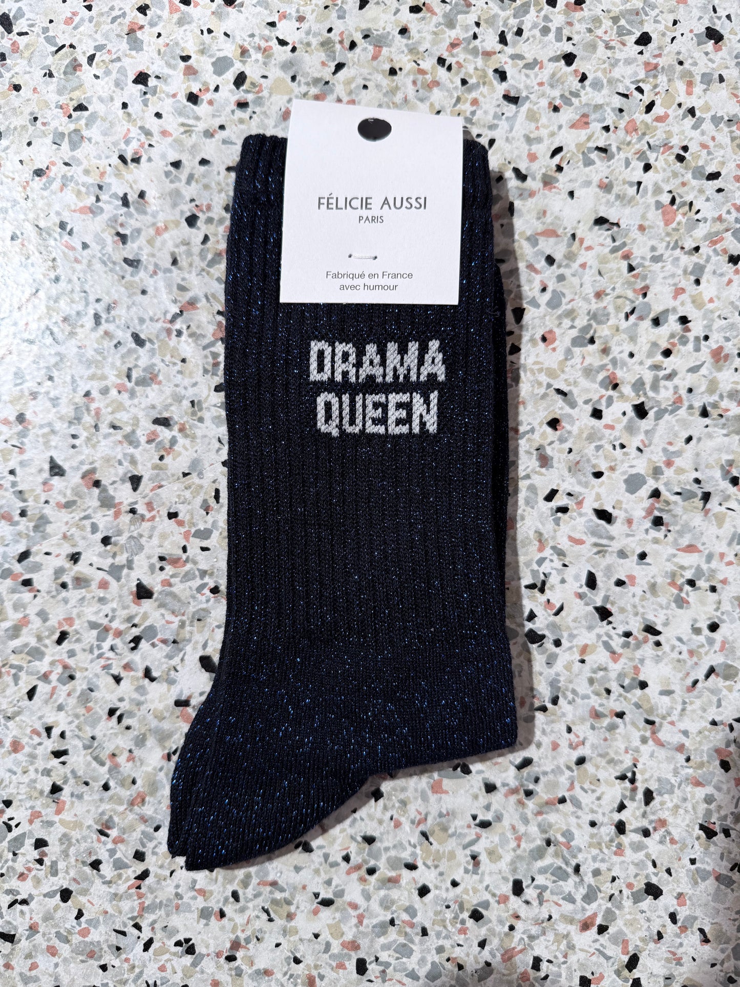 Chaussettes DRAMA QUEEN paillettes galaxie - 36/40