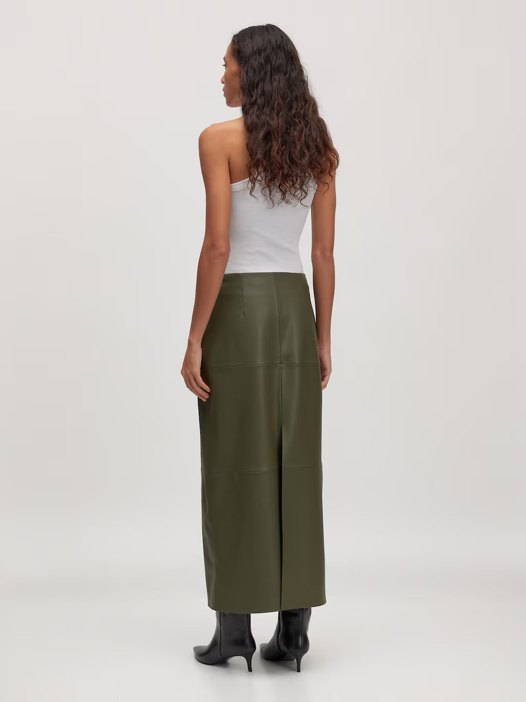 Jella pu skirt - grape