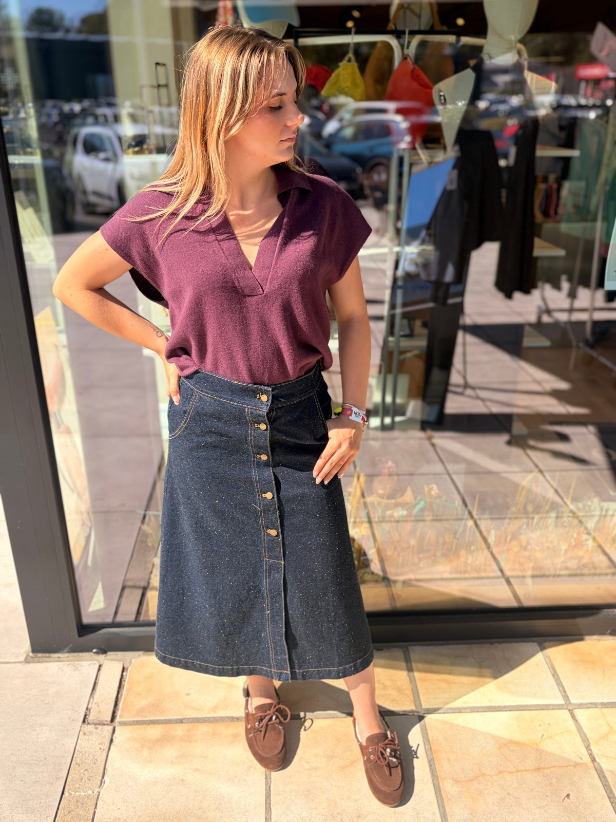 Jupe Légende dark denim