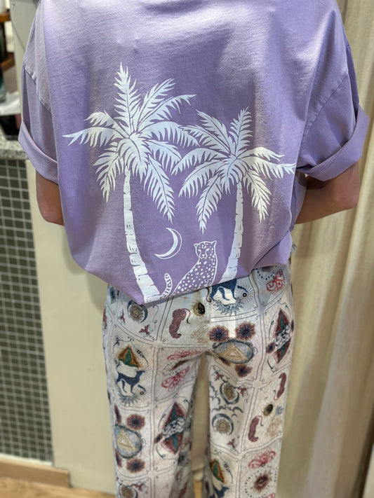 Oversized graphic - purple sky
