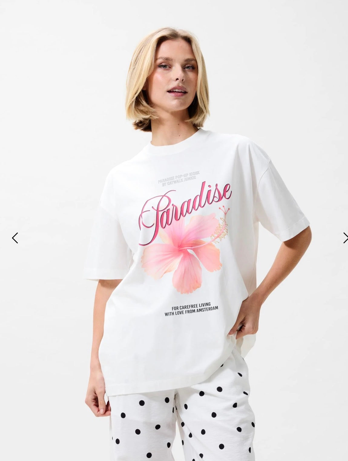 T-shirt Oversized graphic - Off White