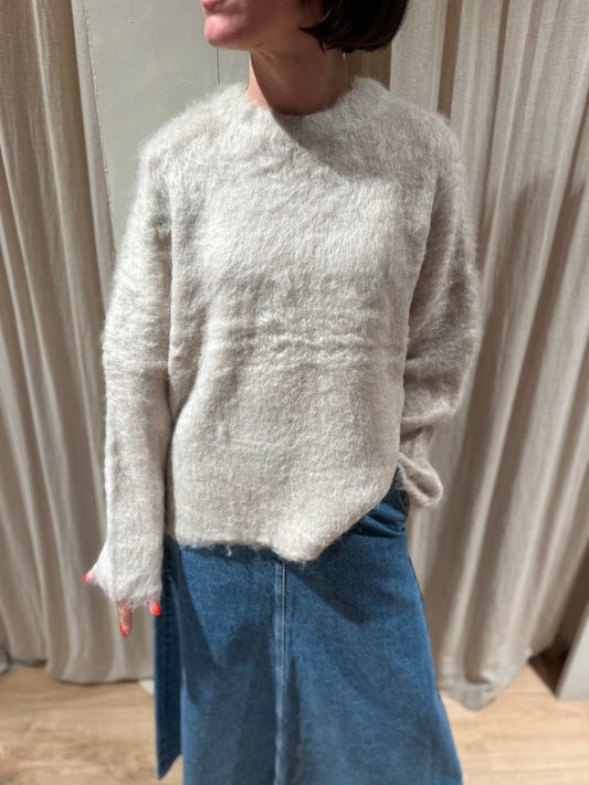 Gillis brush knit - light beige