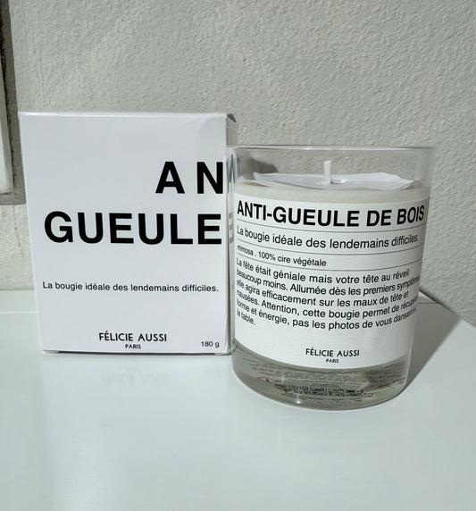 Bougie anti-gueule de bois