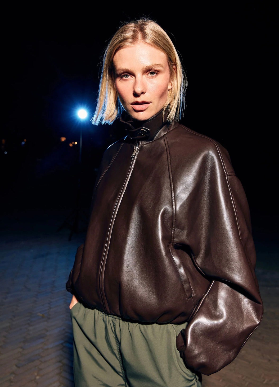 Vegan leather  jacket