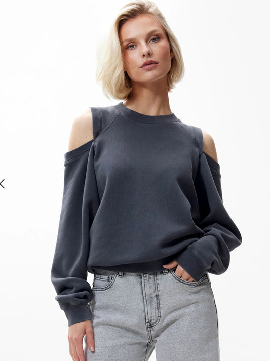 Sweater with cut out - Carbon