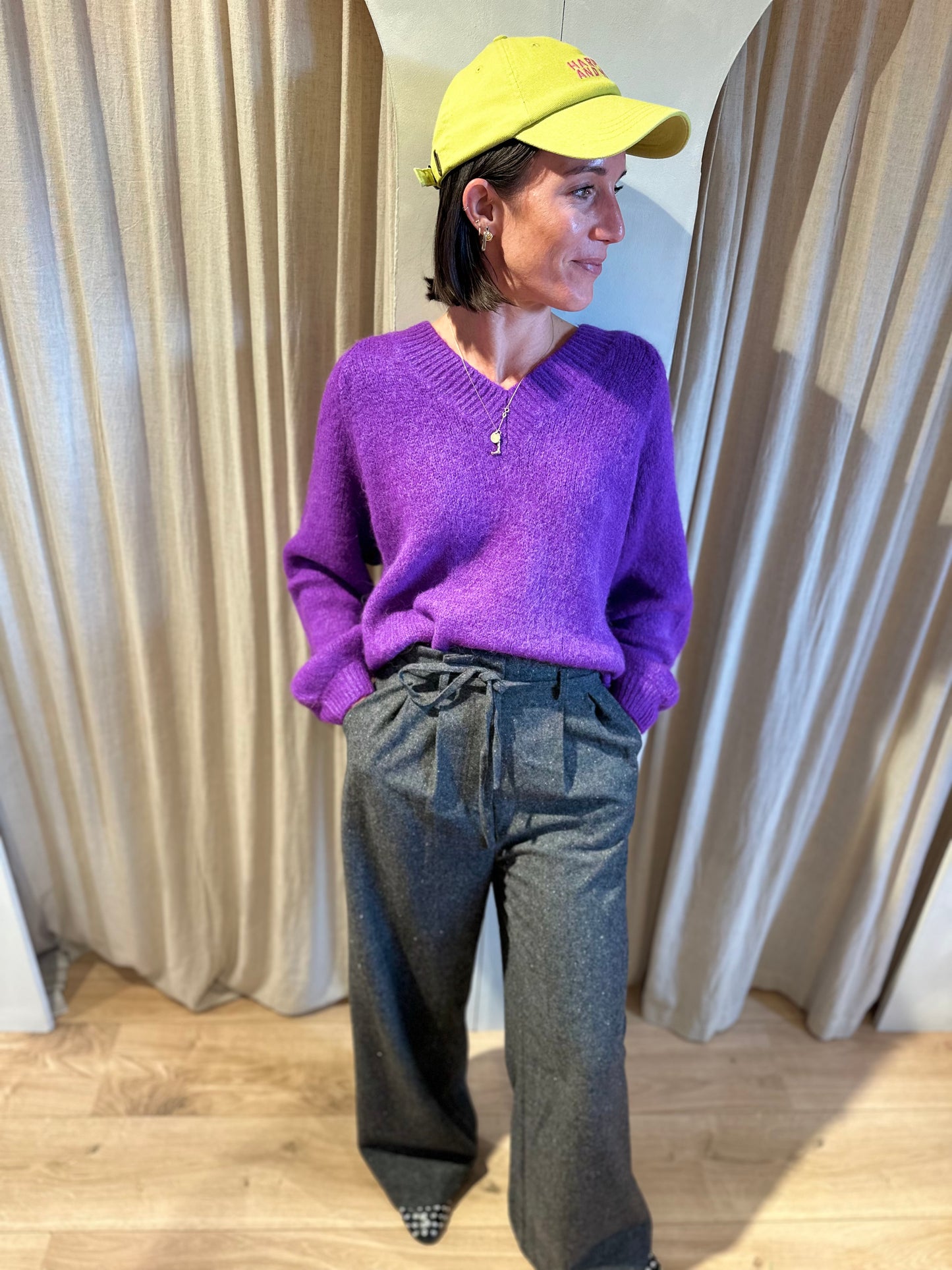 Pantalon plume - carbone