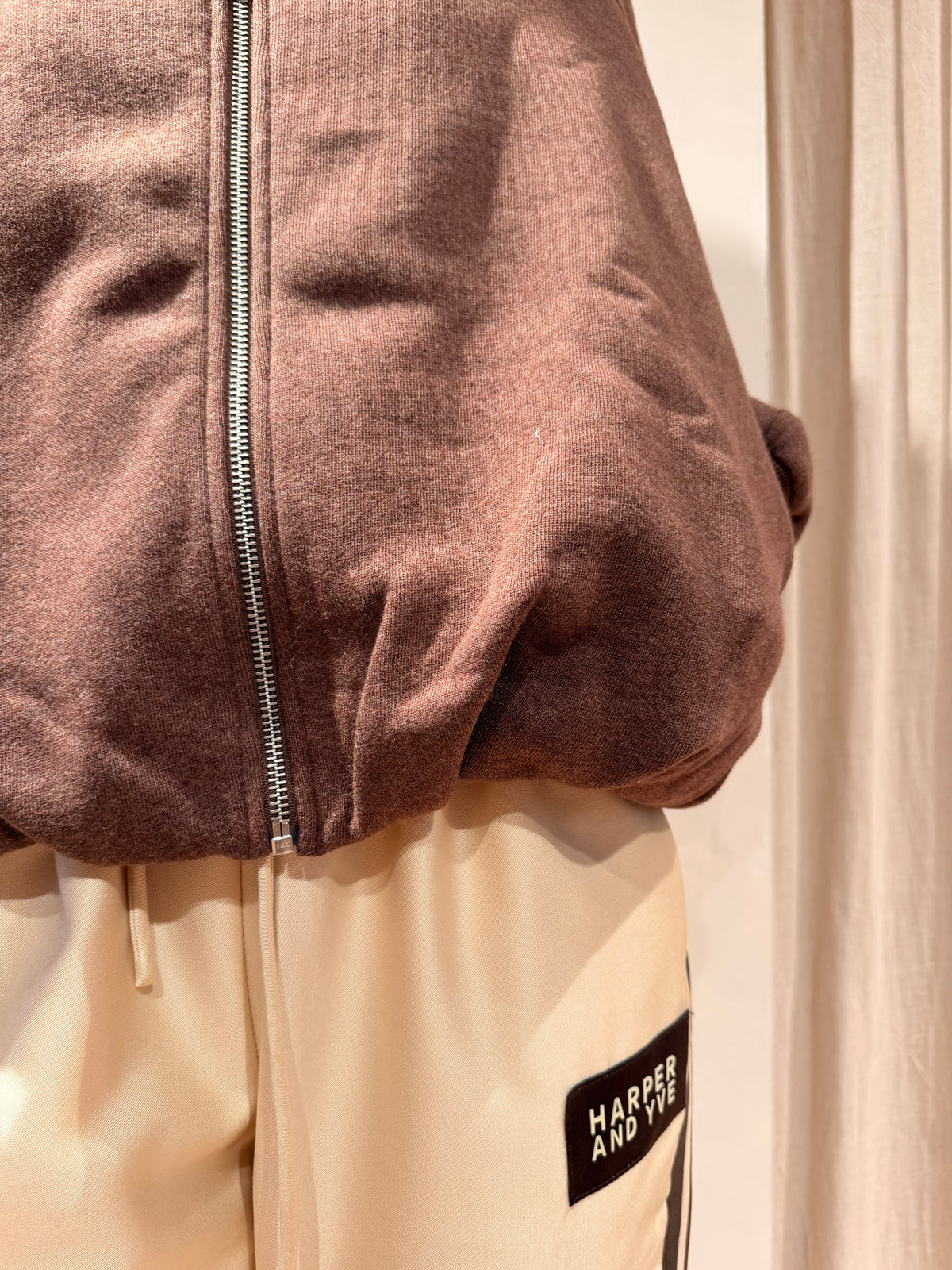 Tuck in sweat cardigan