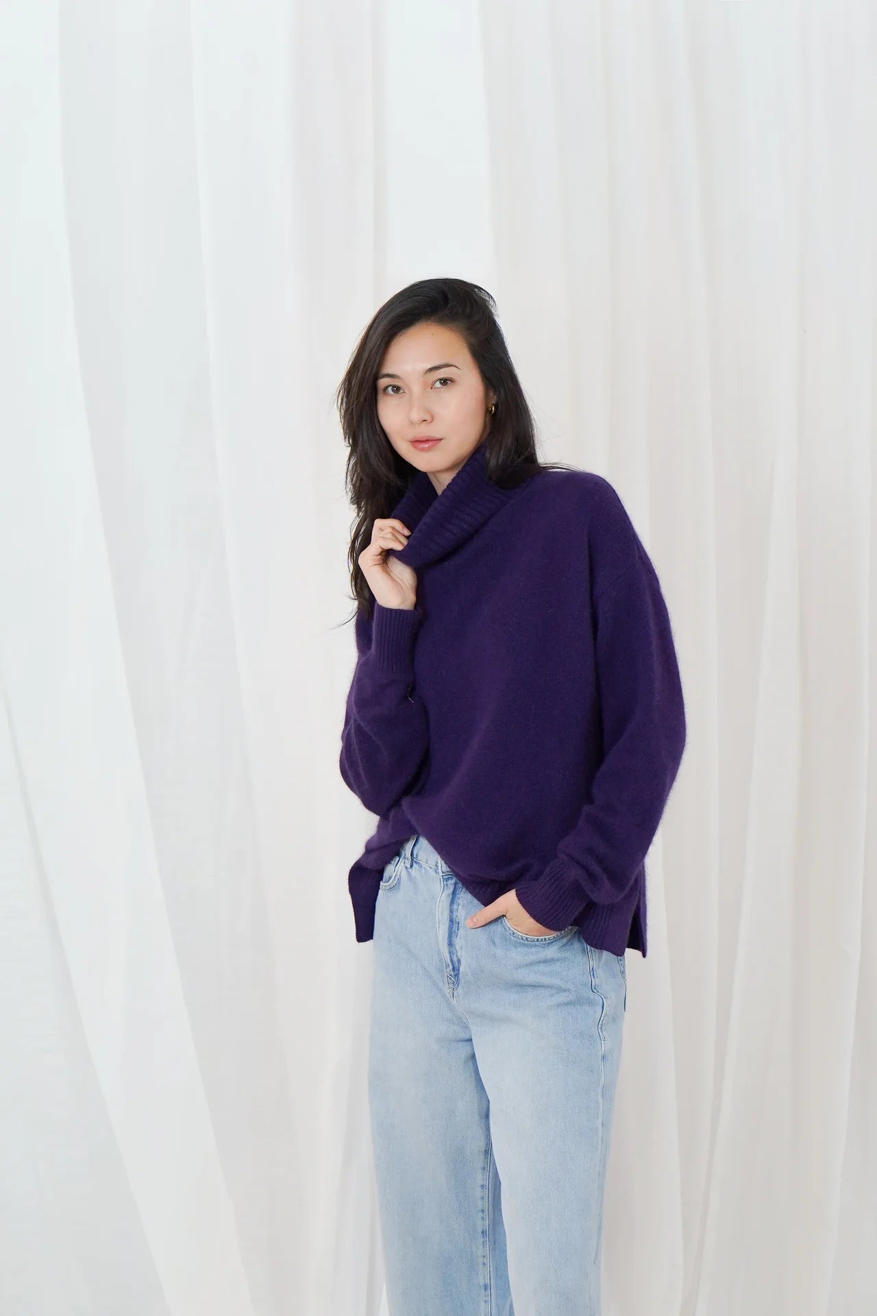 Jumper Greeley - aubergine