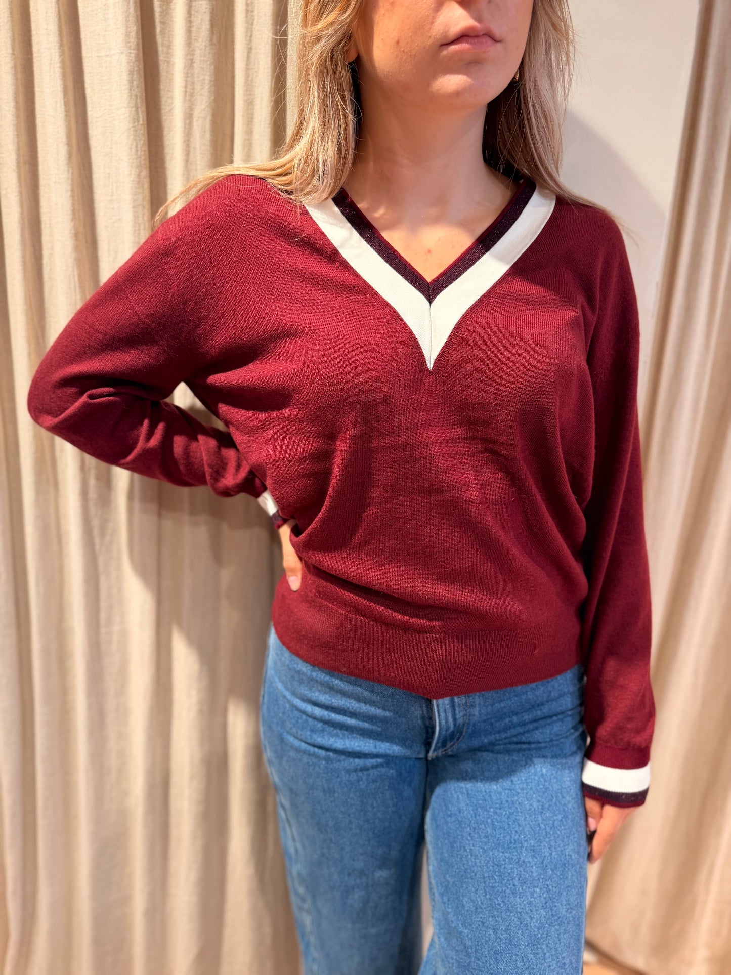 Pull Cricket bordeaux