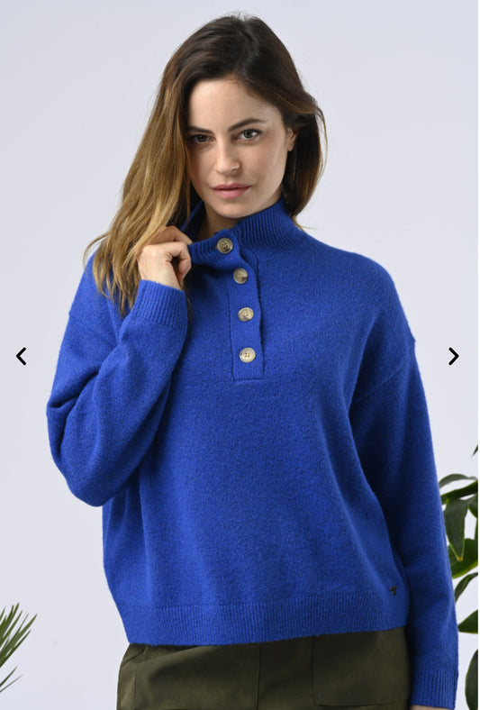 Pull Nathanielle - bleu roi