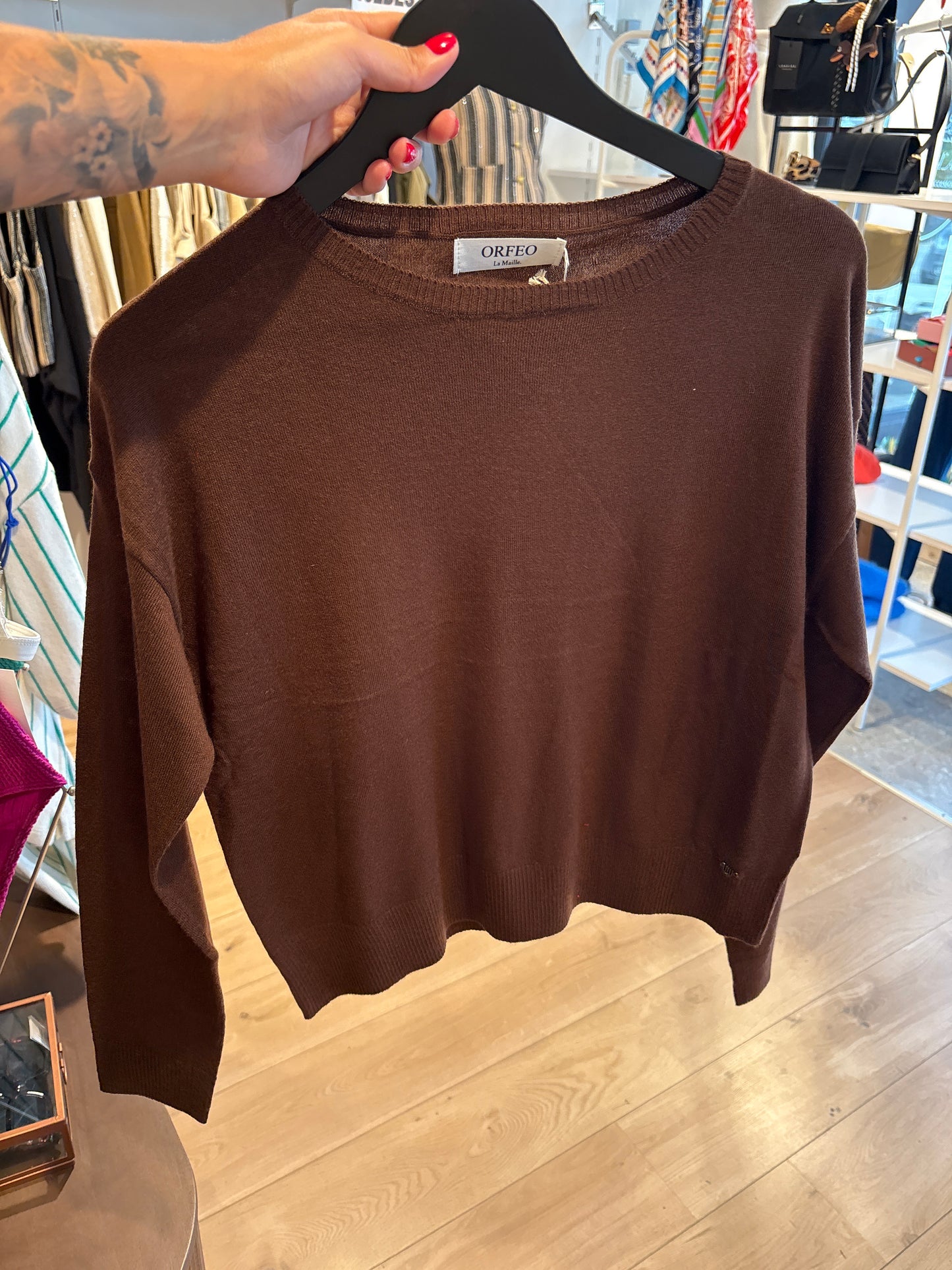 Pull aselya - marron