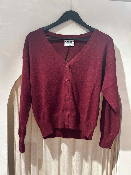 Cardigan Aspen - burgundy
