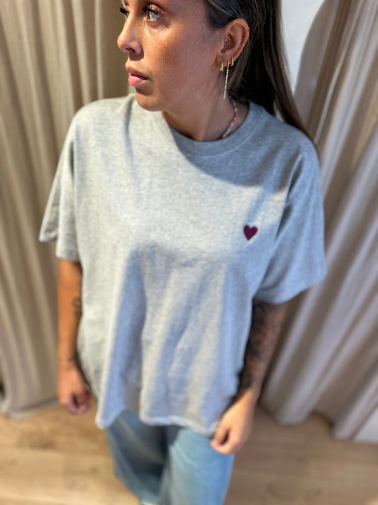 Oversized graphic t-shirt - grey
