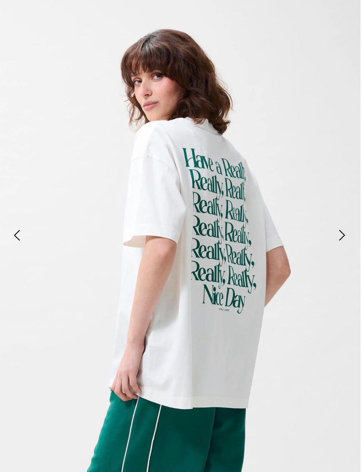 T-shirt Oversized graphic - white