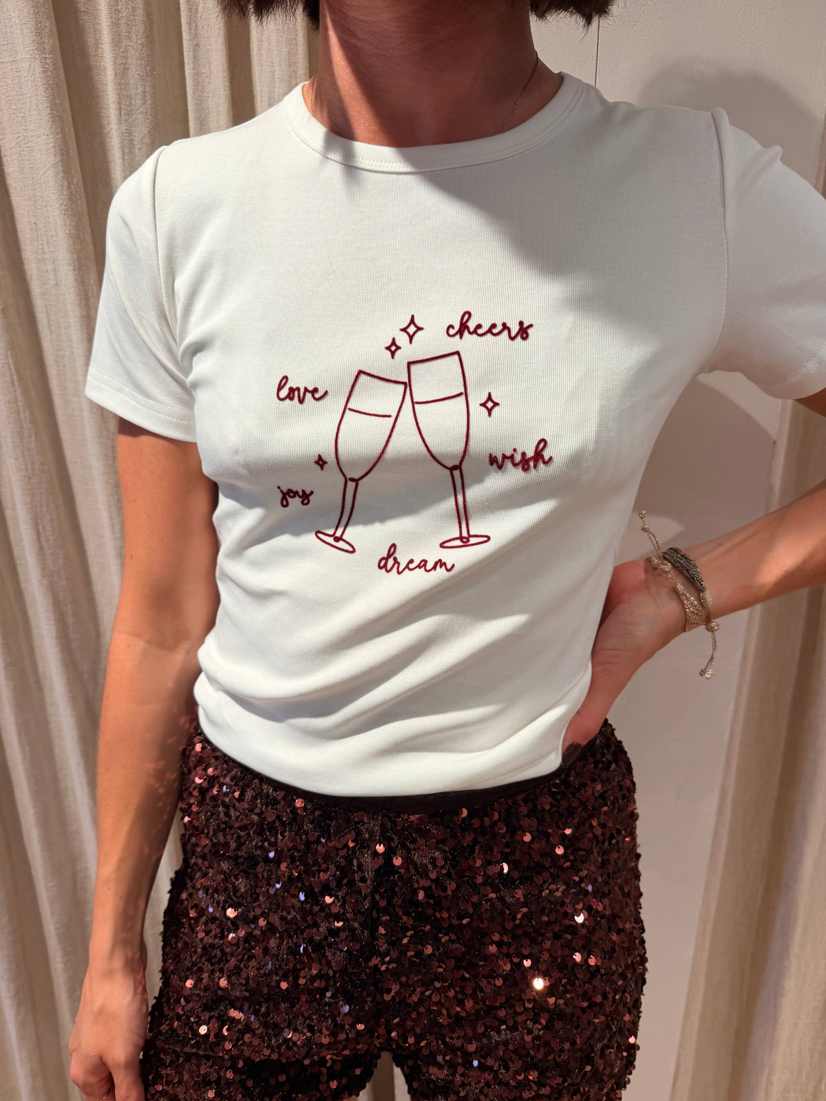T-shirt Bubble ivoire