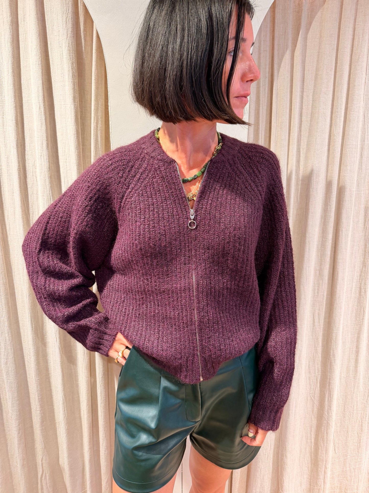 Rani bomber cardigan