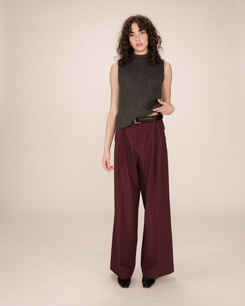 Pantalon story - bordeaux