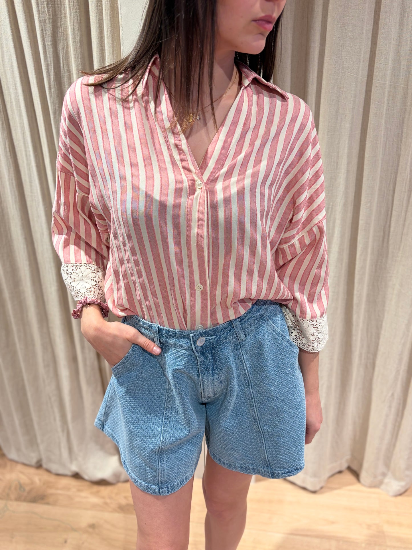 Top Idalie - Pink Stripes