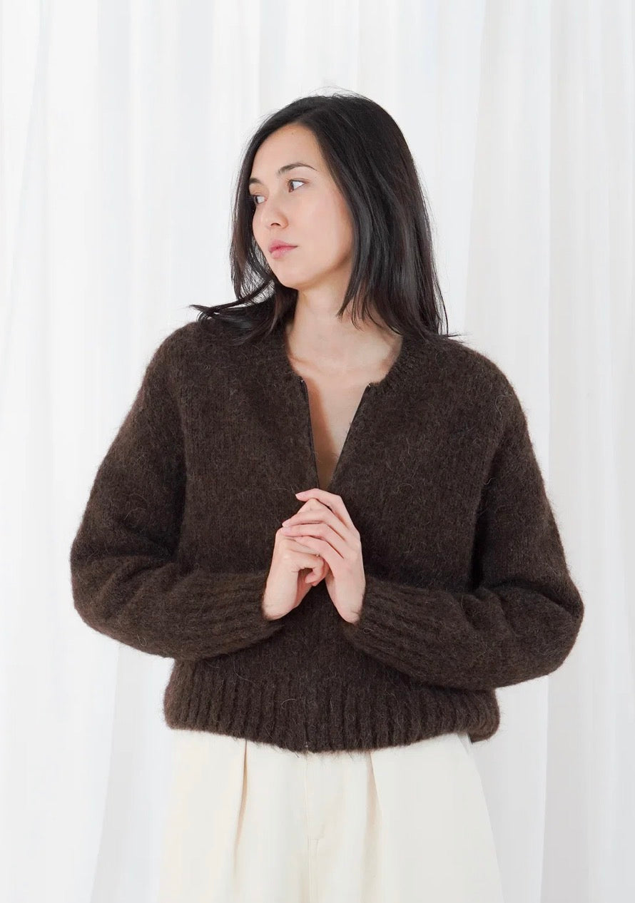 Cardigan Maevane - chocolate