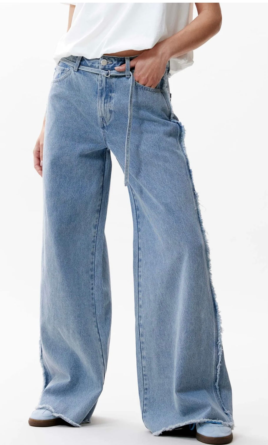 Wide leg jeans - blue