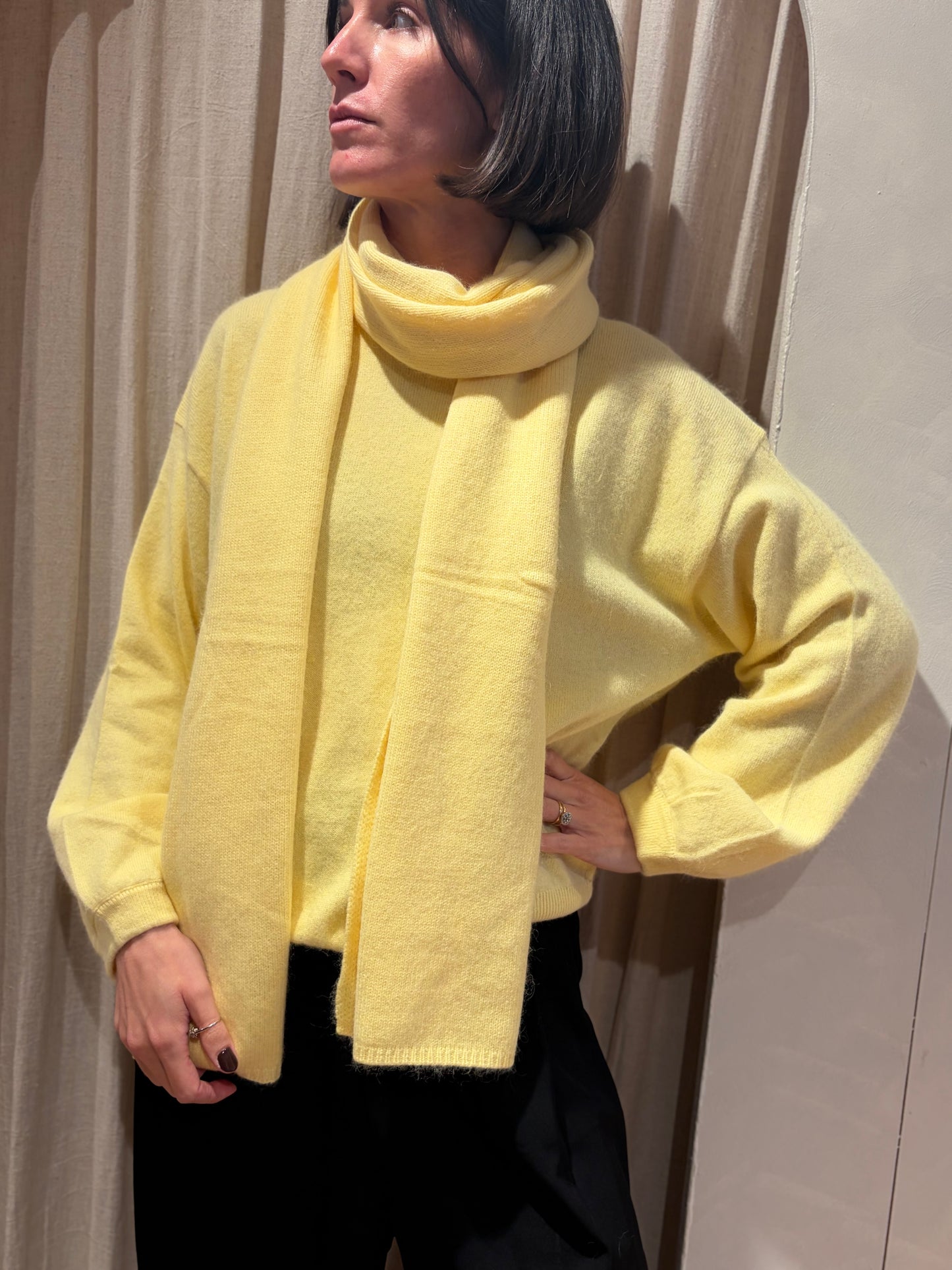 Scarf Vail - Butter yellow