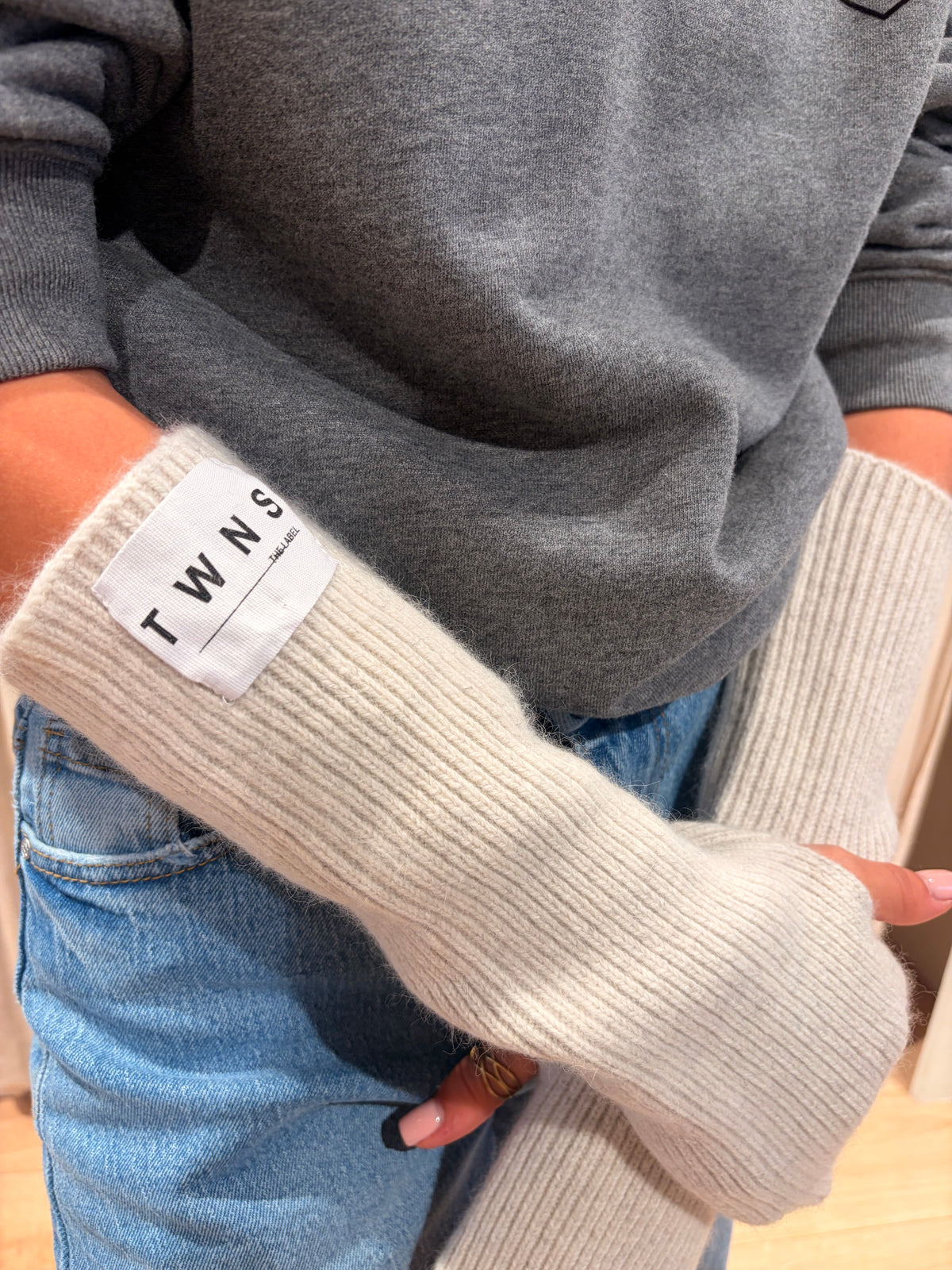 Loveland mittens beige chiné