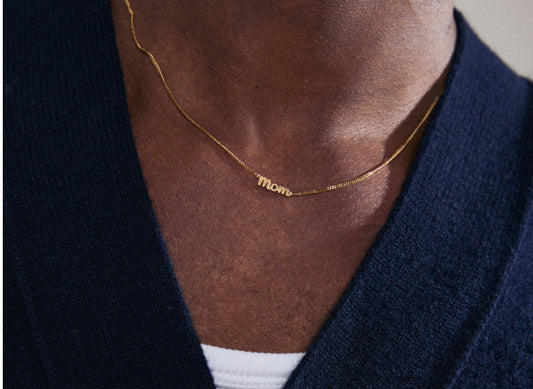 MOM necklace gold-plated
