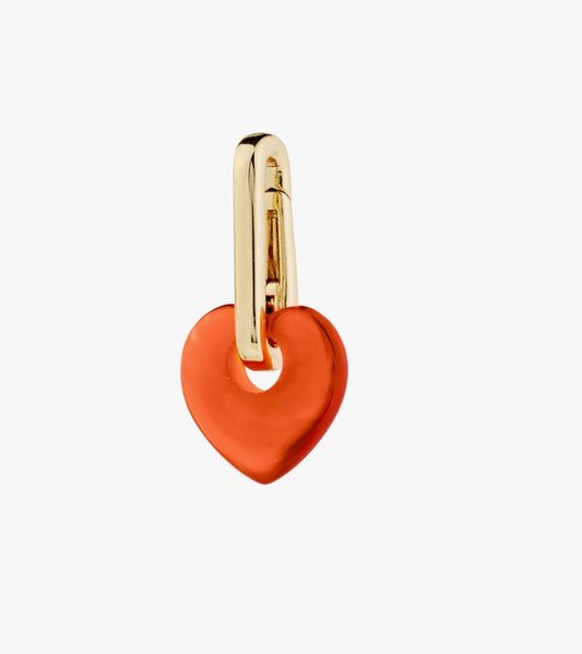 CHARM agat heart pendant gold-plated