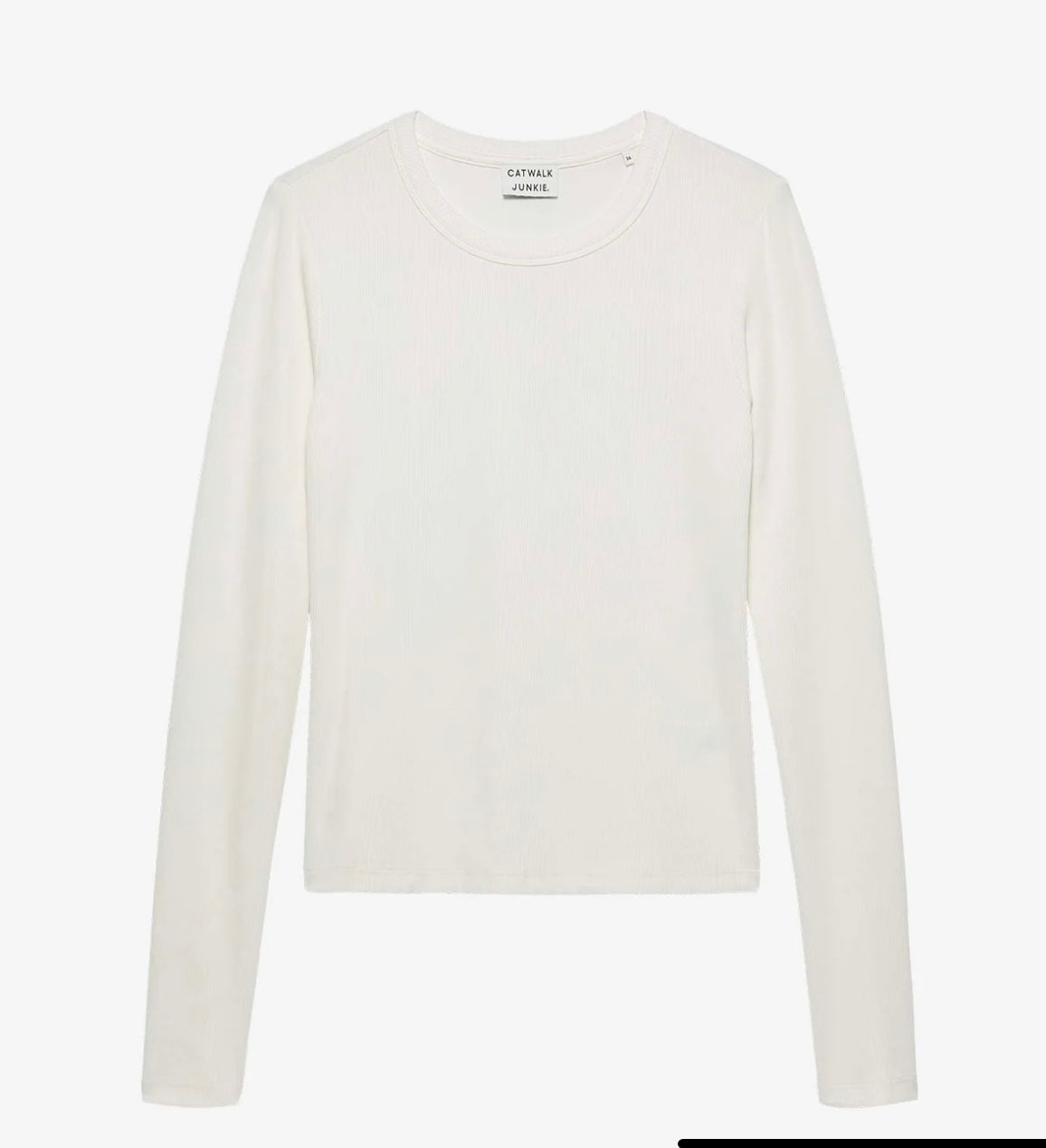 Ribbed long sleeve - off white