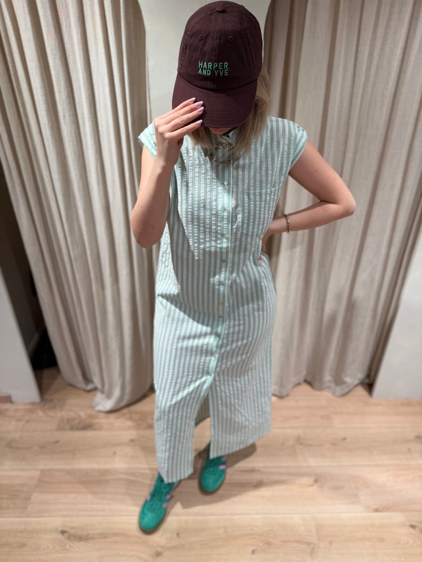 Robe Rayne - rayures vertes