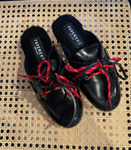 PAYasma lace fur black polido 022