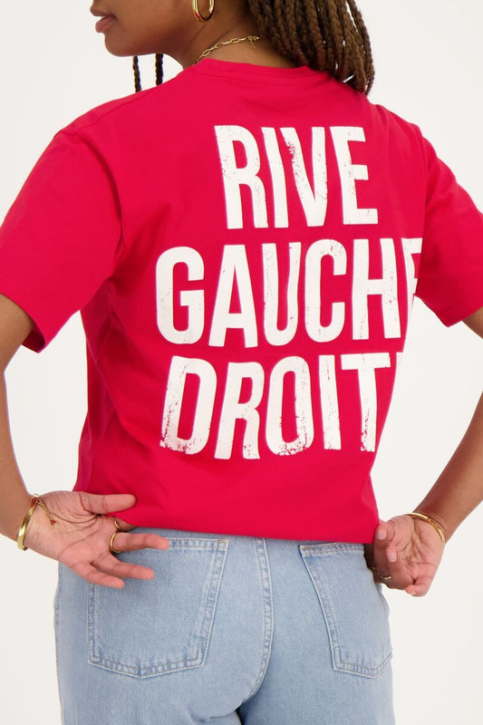 T-shirt rouge Rive Gauche Droite