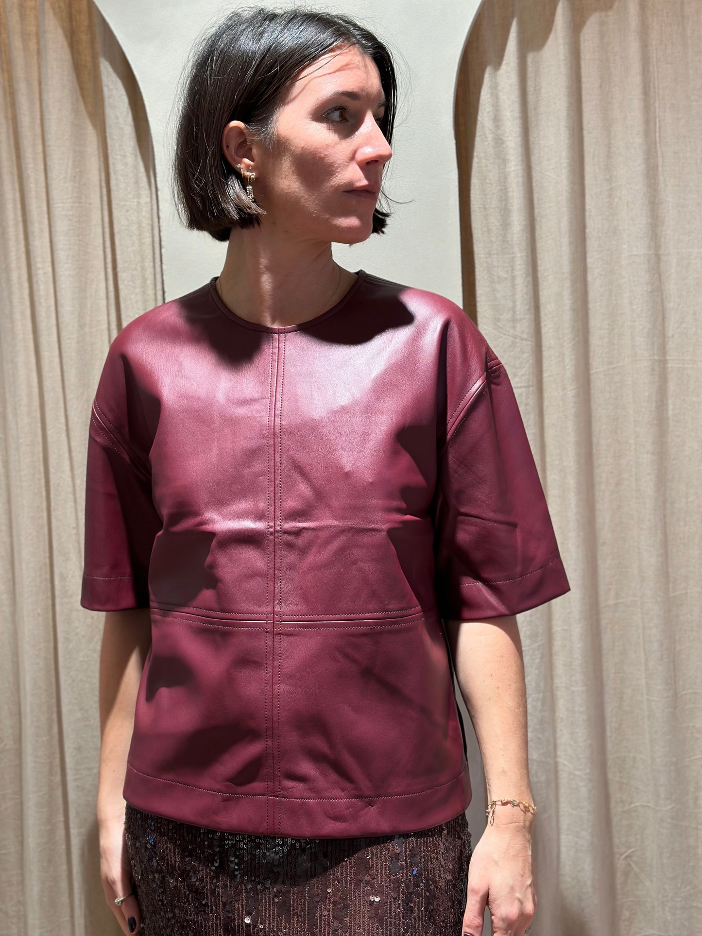 Emir blouse - bordeaux