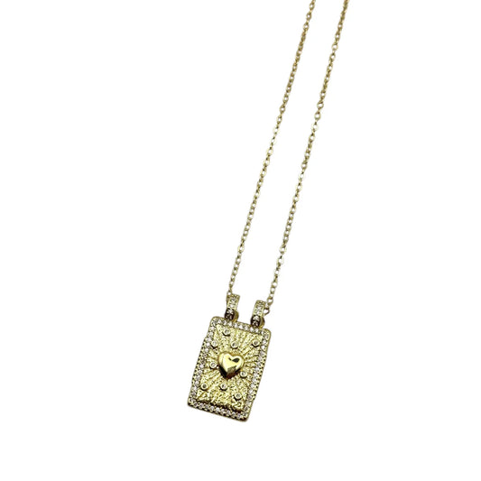NECKLACE TALISMAN GOLD HEART