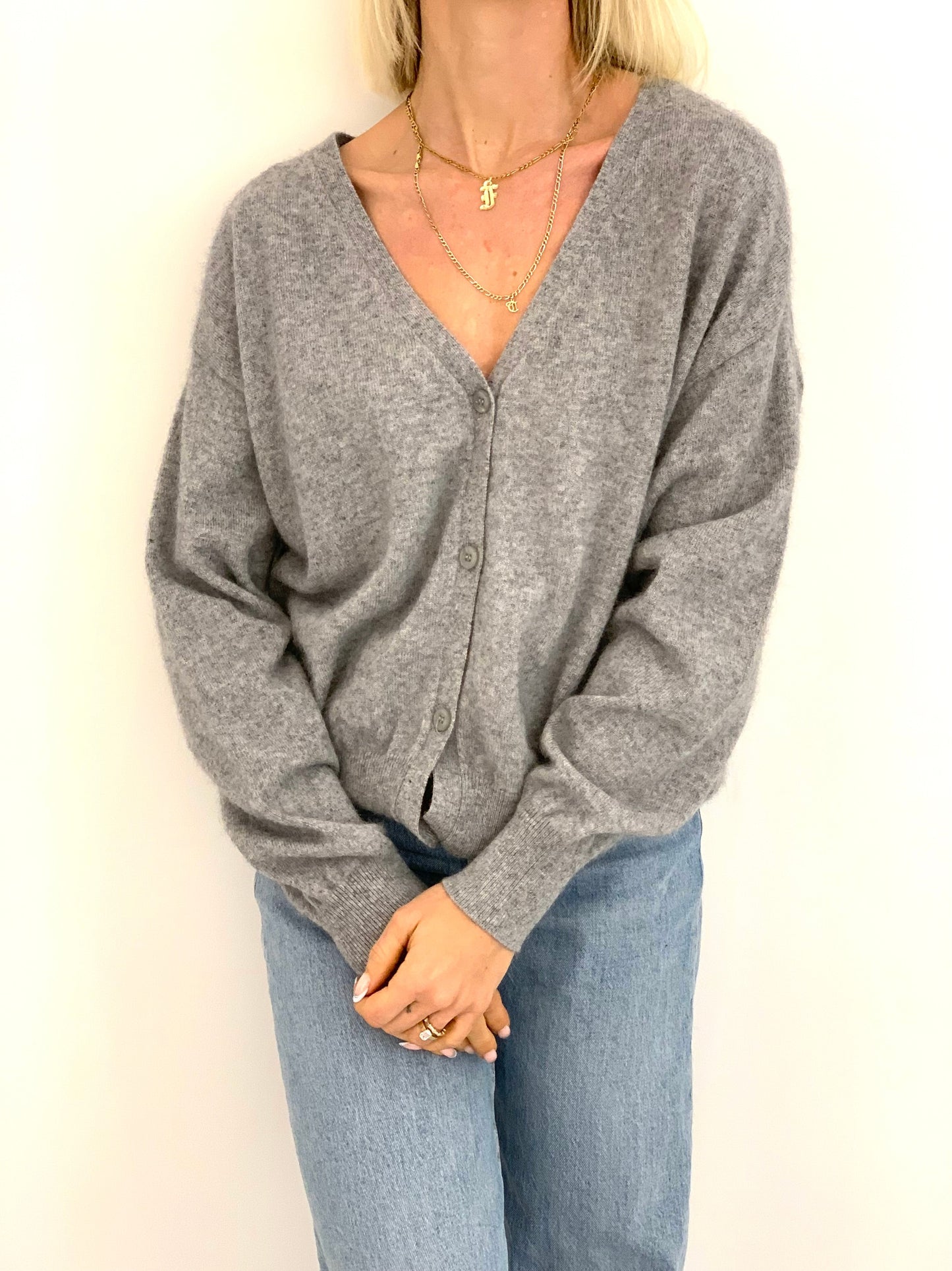 Cardigan Aspen - pearl grey