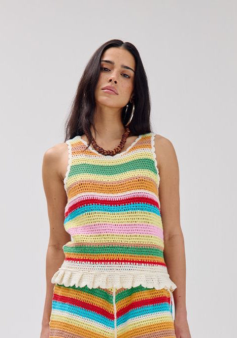 Martha SS - Multi Stripe