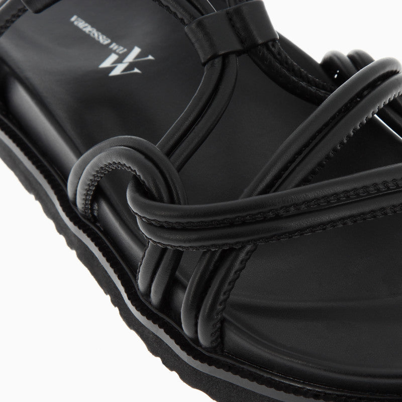 Sandales noires à liens