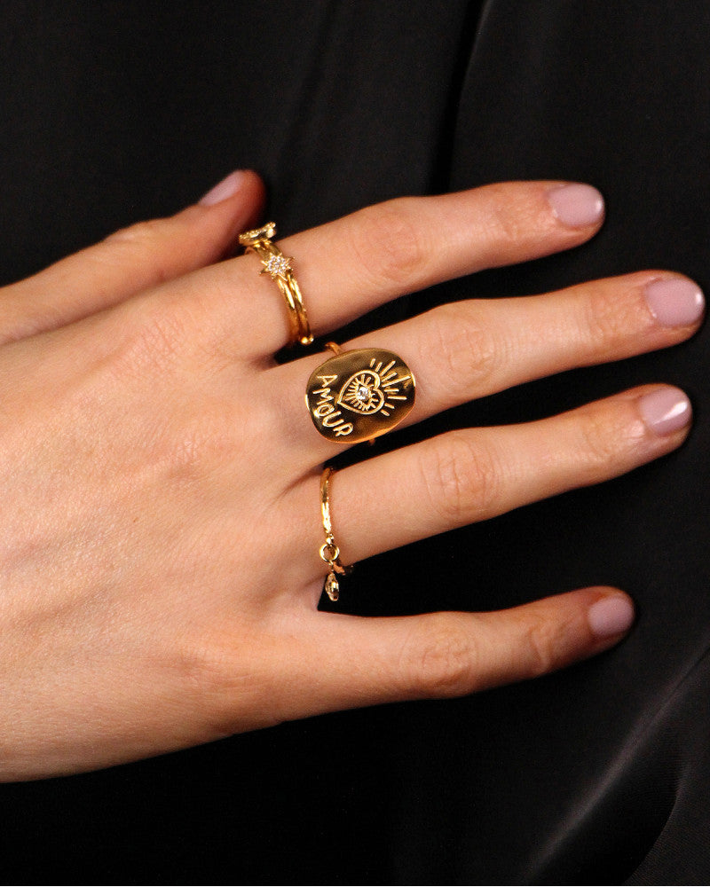 Bague romy « amour »